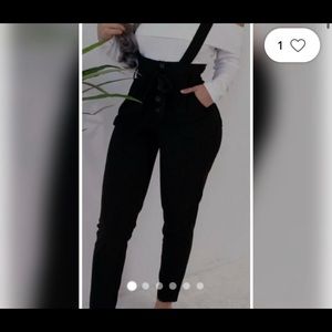 Haute monde suspender-like jumpsuit. Size medium.